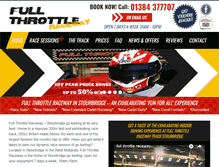 Tablet Screenshot of fullthrottleraceway.co.uk